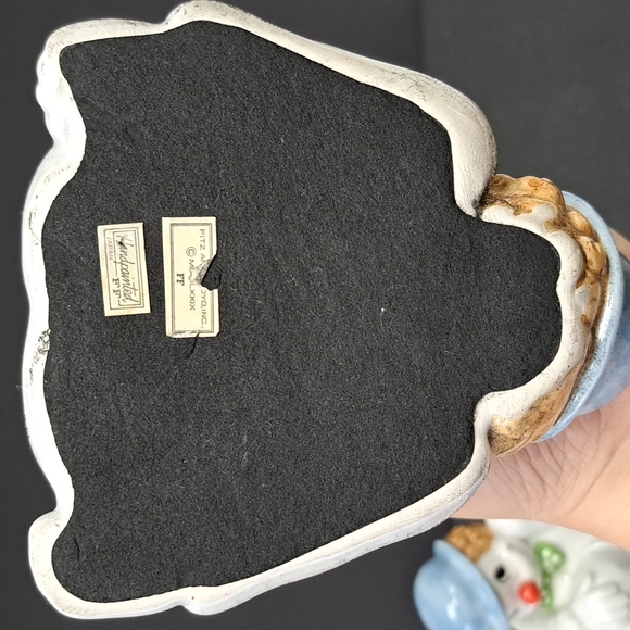 Vintage Fitz & Floyd ceramic cliwn bookends marked Japan - Picture 6 of 9